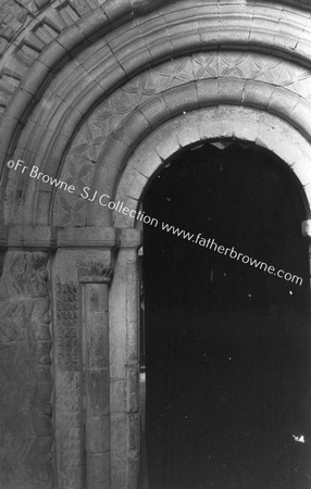 ST ANDREWS OLD NORMAN DOORWAY BEHIND TOWER N.JAMB PART